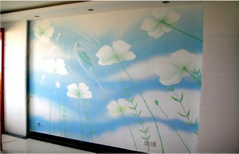 乐山画墙绘怎么画好白云的蓬松感？