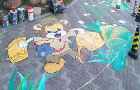 乐山夏季画地面彩绘会遇到的问题