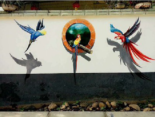 乐山视觉错位-3D墙绘设计